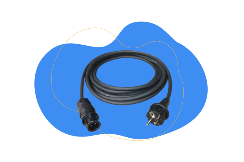 Man sieht einen Schuko-Stecker.